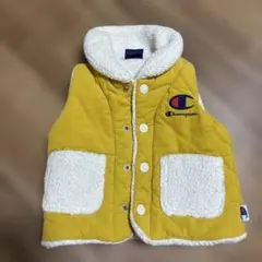 Champion イエロー ベビーアウター　ベスト90