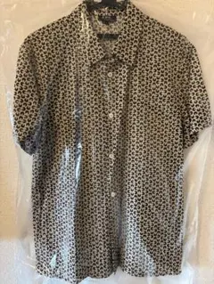 【極美品】A.P.C. アーペーセー 総柄シャツ クリーニング済 ブラウン L