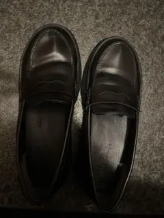 ブラック レザー ローファー