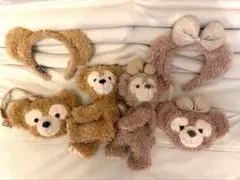 ディズニー ダッフィーシェリーメイ ぬいぐるみ・カチューシャ・ポシェット 6点