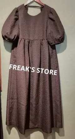 FREAK'S STORE　フクレジャガード　パフスリーブ　ワンピース　かわいい