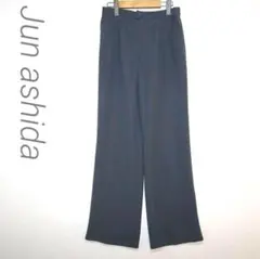 Junashida ジュンアシダ　ストレートパンツ　グレー　9号　/F049のサムネイル