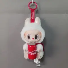 468/未使用 LABUBU ラブブ コカ・コーラ ぬいぐるみキーホルダー 缶