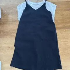 黒 キャミソールワンピースGU