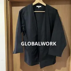 GLOBAL WORK エアかるカーディガン ブラック Sサイズのサムネイル