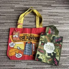 【新品未使用】Trader Joe's & Whole Foods エコバッグ①