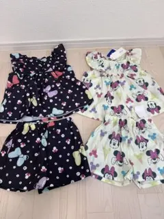 ディズニー　ベビー　セットアップ　夏　ミニーマウス　ミニーちゃん　色違い　柄違い