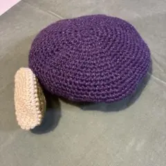 ラメ入り純毛ベレー帽