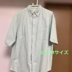 値下げ　GU 半袖シャツ　M サイズ　オックスフォードオーバーサイズシャツ