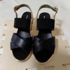 ORIENTALTraffic コンフォートサンダル ブラック ゴールド