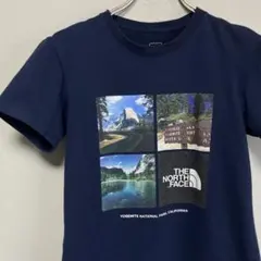 S ノースフェイス THE NORTH FACE Tシャツ ティーシャツ 紺色