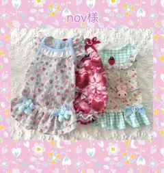 nov様専用 ハンドメイド 犬服 - メルカリ