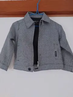 COMME CA ISM ジャケット 90サイズ 白黒チェック