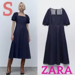 ZARA 新品 デニムワンピース