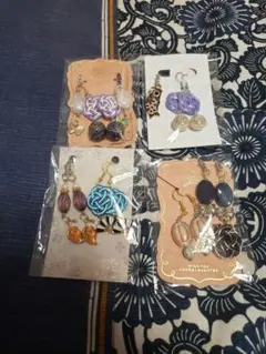 ピアス四点&チャーム3点　セット「いいね！=必ず期日内購入者のみ」