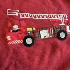 familiar 消防車刺繍トレーナー 110