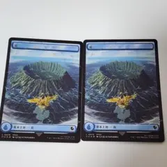 島　2枚　チョコボ・トラックFOIL 日本語　チョコボバンドル　基本土地