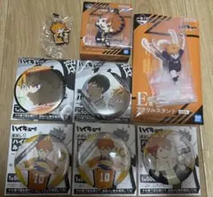 【新品】ハイキュー!! 日向翔陽 セット（缶バッジ・アクスタ・ラバスト