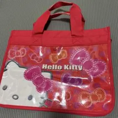 Hello Kitty リボン柄バッグ 赤