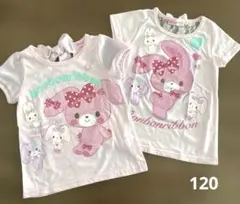 ぼんぼんリボン　Tシャツ　2枚セット