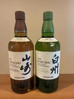 サントリー 山崎 白州 シングルモルト ウイスキー 2本セット - メルカリ