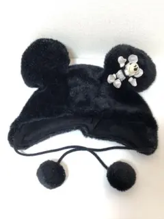 ディズニー　ファンキャップ　水玉　ドット　黒　ファンキャップ　ミニー　リボン ディズニー ファンキャップ ミニー 水玉 ドット リボン 黒 - メルカリ