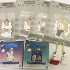 夏目友人帳 ラバーチャーム、徒然ストラップ8点セット☆一番くじ景品、カプセルトイのサムネイル