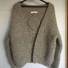 Allumerアリュメールペルーニットカーディガン