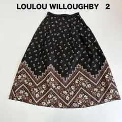未使用 LOULOU WILLOUGHBY ボタニカル柄フレアスカート - メルカリ