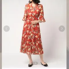 マウジー ロングワンピース FLOATING FLOWER DRESS