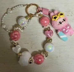 ラブブ ピンク キーホルダー