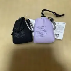 【新品】THREEPPYエコバッグ(ブラック×パープル)2点