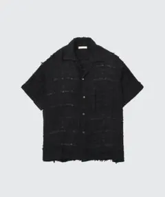 新品 YOKE 25SS CROCHET KNIT ニット シャツ BKのサムネイル