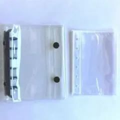 A7シール帳　ブラック　リフィル10枚付き