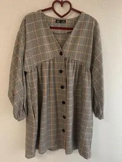 ZARA trf collection チェック柄ワンピース