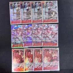 即日発送 ルフィ ニューゲート 赤エースデッキパーツ sr 各4枚セット
