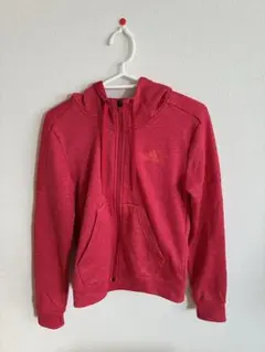 adidas フルジップパーカー レディス　レッド　アディダス