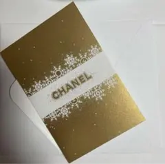 新品　CHANEL シャネル　ホリデー　クリスマス　メッセージカード　手紙　封筒