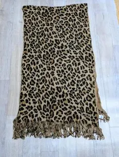 ヒョウ柄 レオパード ロングマフラー