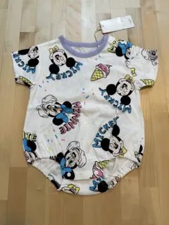 ミッキー ロンパース ミニー ディズニー リトシー バースデイ しまむら gap