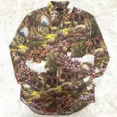 美品 ポールスミス コレクション M 長袖シャツ 総柄 ボタニカル コットン