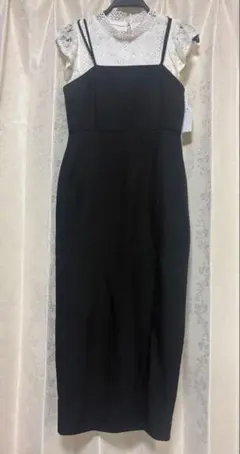 新品・ブラック・キャミタイトワンピース・F