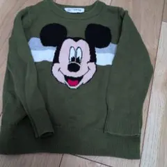 ミッキーマウス刺繍セーター 100cm