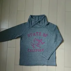 ニットトレーナー GU 140 ハイネック グレー