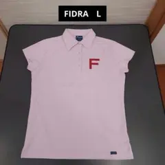 FIDRA　フィドラ　半袖ポロシャツ　レディースL　ピンクのサムネイル