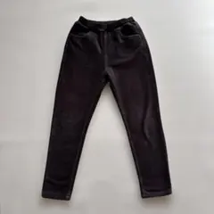 【無印良品】 コーデュロイテーパードパンツ　グレー130