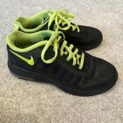 NIKE キッズ スニーカー 20.5cm ブラック×ライムグリーンのサムネイル