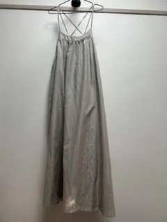 ストライプ ロング キャミワンピース