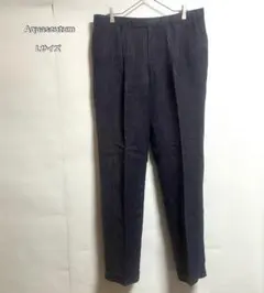 Aquascutum ダークブルー スラックス パンツ 日本製 Lサイズ希少？