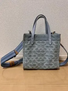 COACH(コーチ) デンプシートート22 ライトブルー 水色 - メルカリ